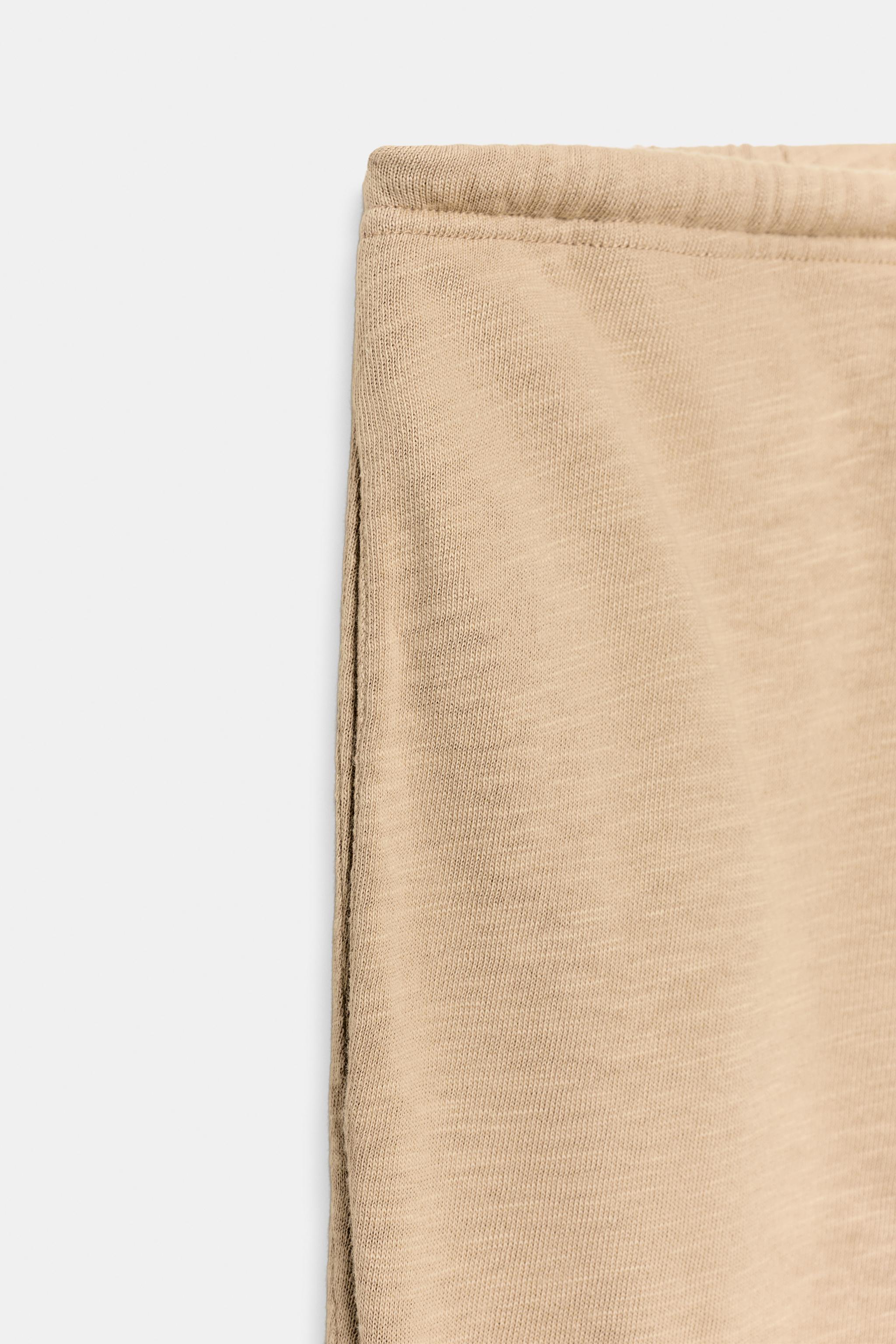 STRAIGHT LEG COTTON PANTS